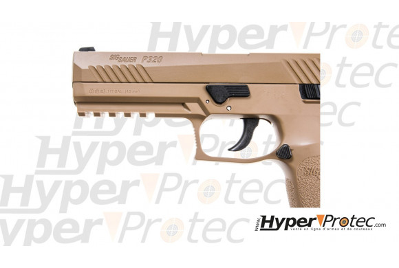 Pistolet à Plomb CO2 Sig Sauer P320 en Tan