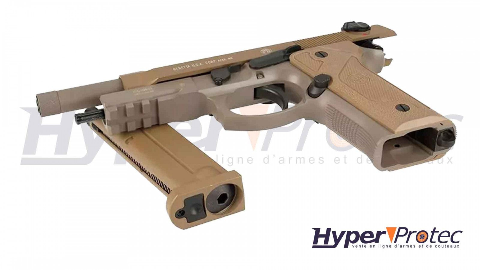 Beretta M9 - Pistolet Airsoft Gaz - HyperProtec