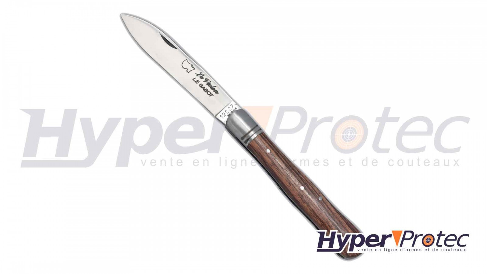 Couteau de poche le Pradel manche en bois de violette et lame en inox