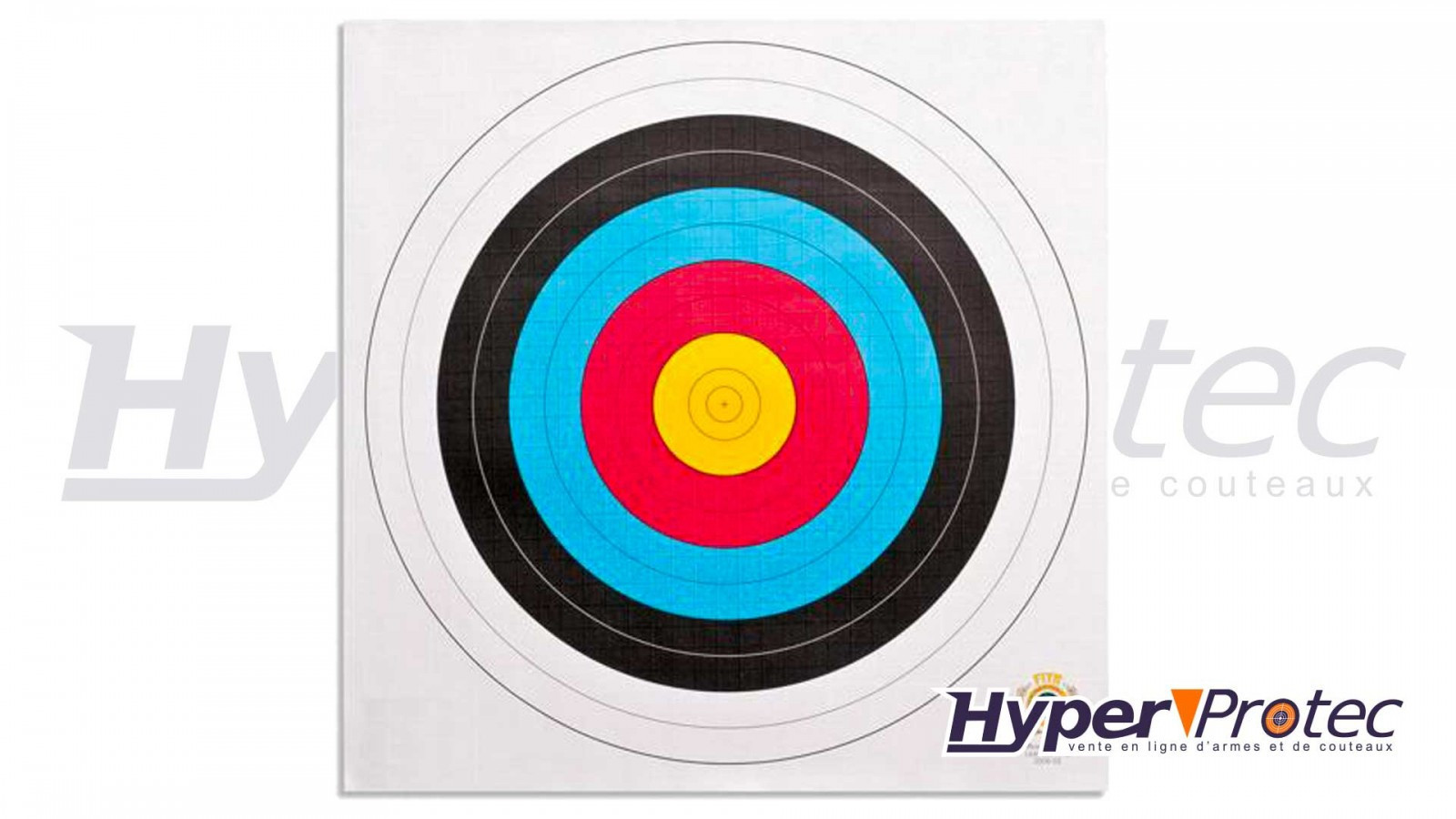 Cible de tir à l'arc visuel multicolore x10 (50 x 50 cm) - Armurerie Loisir