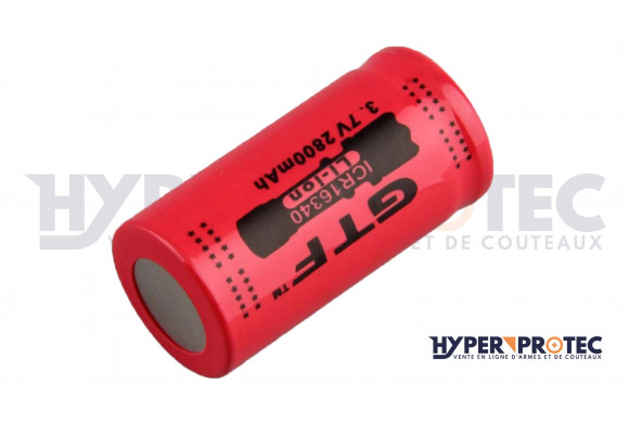 Batterie Lithium CR123A 1400mAh ASG - Pile Puissante