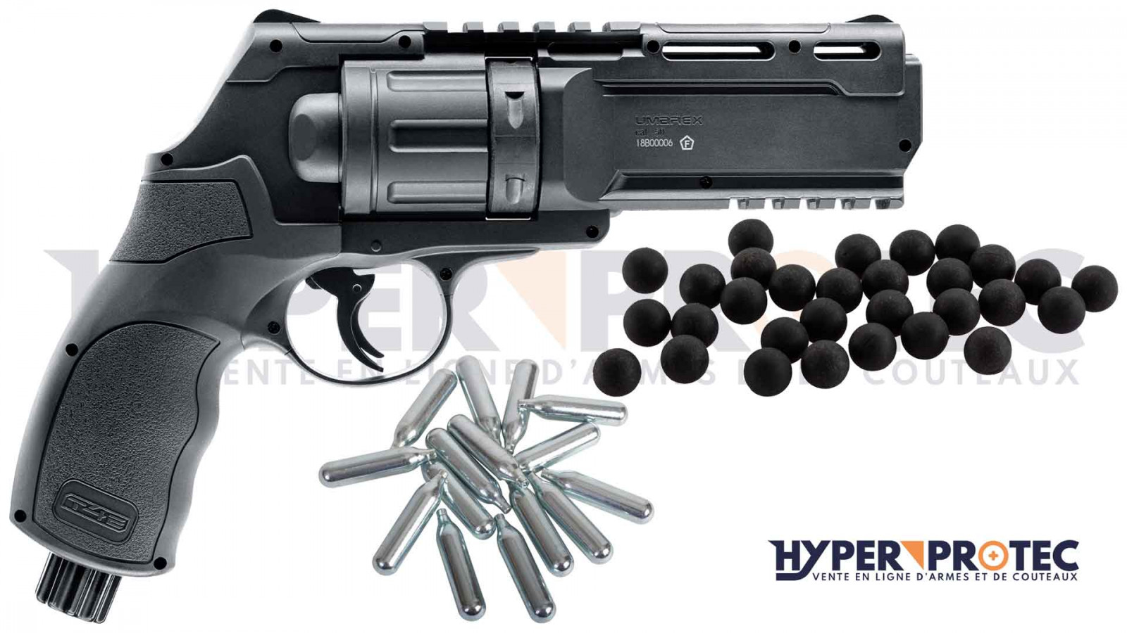 Arme, revolver ou pistolet balle caoutchouc - Livraison 24h - SD