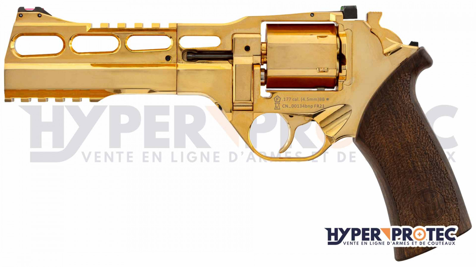 Pack Airsoft revolver CO2 CHIAPPA RHINO 60DS + Co2 + billes + cible +  mallette