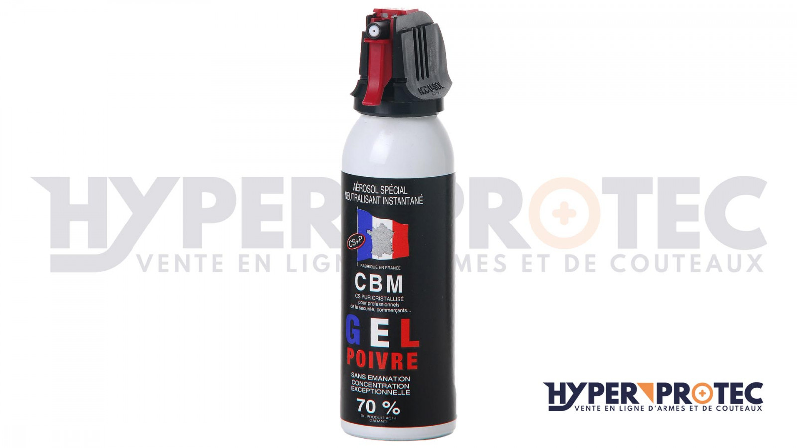 Pack Défense Matraque + Bombe Lacrymogène - Bombe lacrymogène à poivre  (11098864)