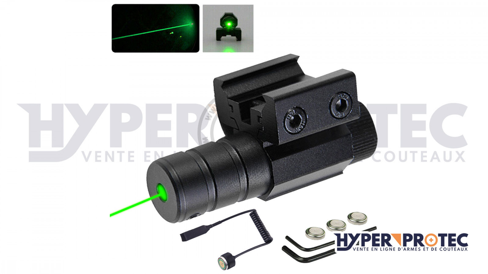 Rechargeable Tactical Light Laser Aiming Green Laser Aiming Gun Laser  Viseur Laser et accessoires