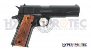 Colt 1911 full métal Classic Black Wood - Pistolet à billes acier 4.5 mm