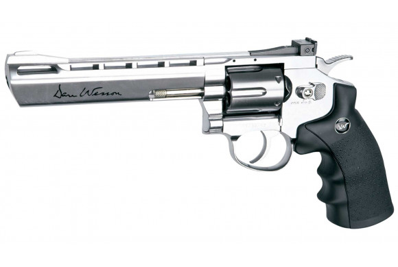 Revolver Dan Wesson chromé 6 pouces