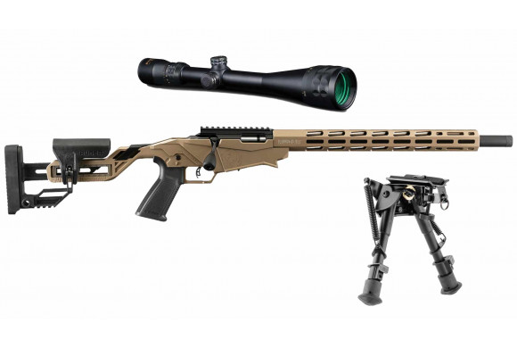 Pack carabine 22 LR Ruger Precision Rimfire Tan