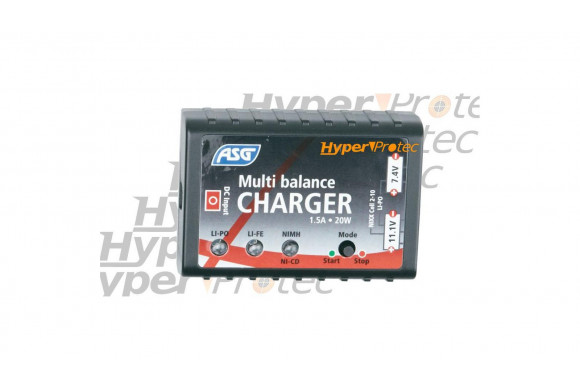 Chargeur de batterie multifonctions (Li-Fe / LiPo v4 / NiMh / lion / nicd /  pb) - asg _ Batteries / Chargeurs batteries airsoft