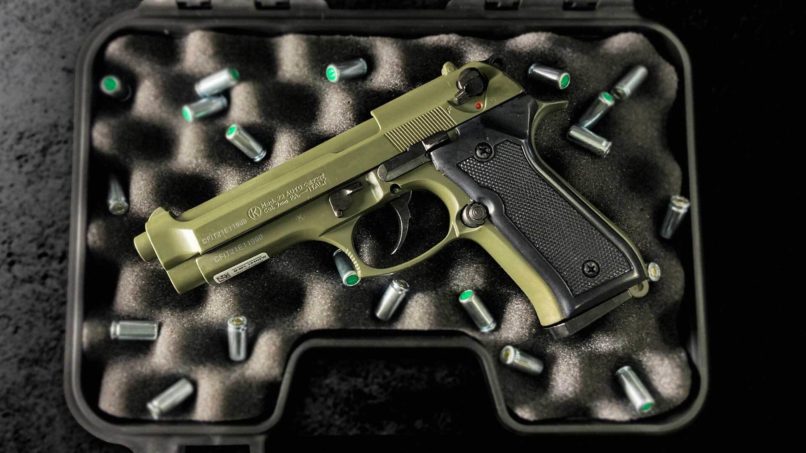 Pistolet de défense puissant, Arme à blanc 9mm, Beretta, Glock